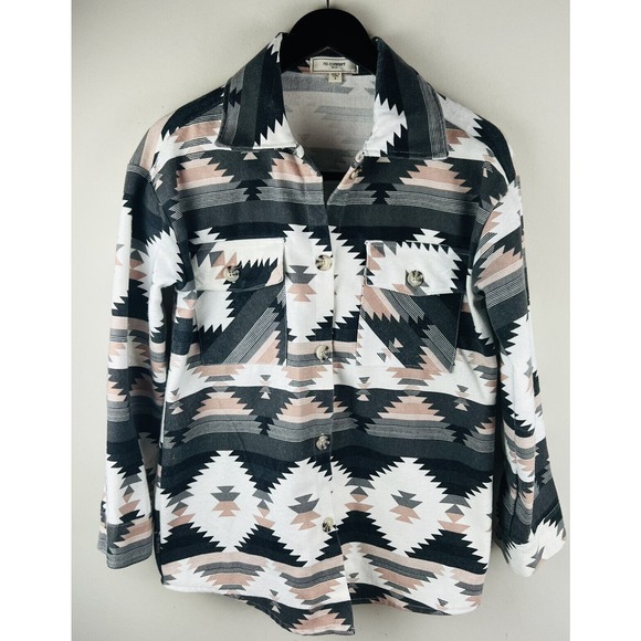 No Comment NY LA Womens Aztec Shacket Size Small Jacket - Picture 1 of 8